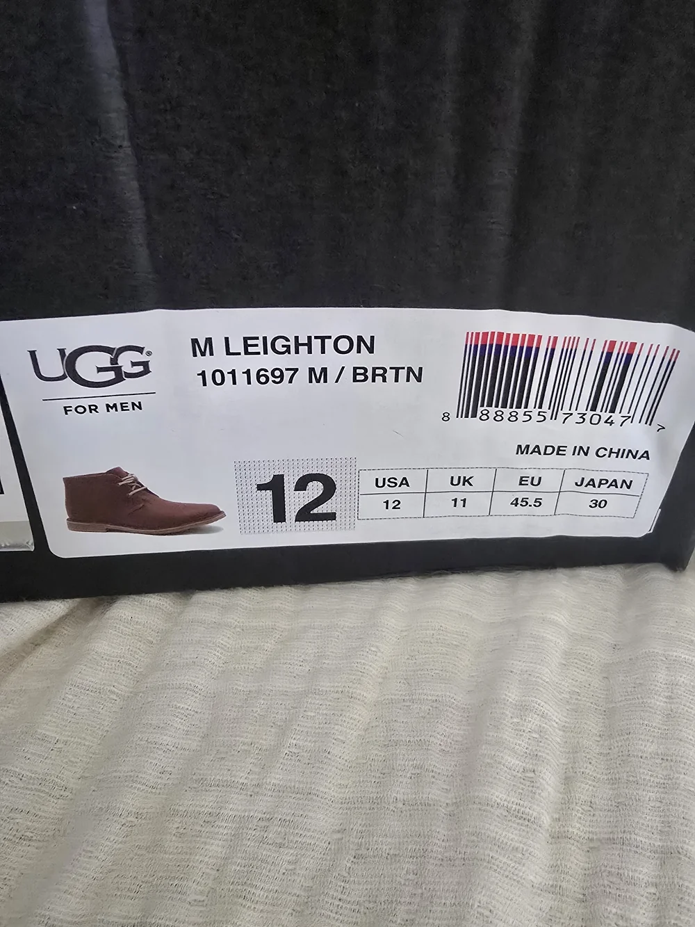 UGG Men’s Brown Leather Chukka Boot